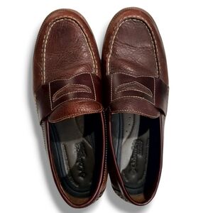 Columbia Summer Lake Brown Leather Business Casual Loafers